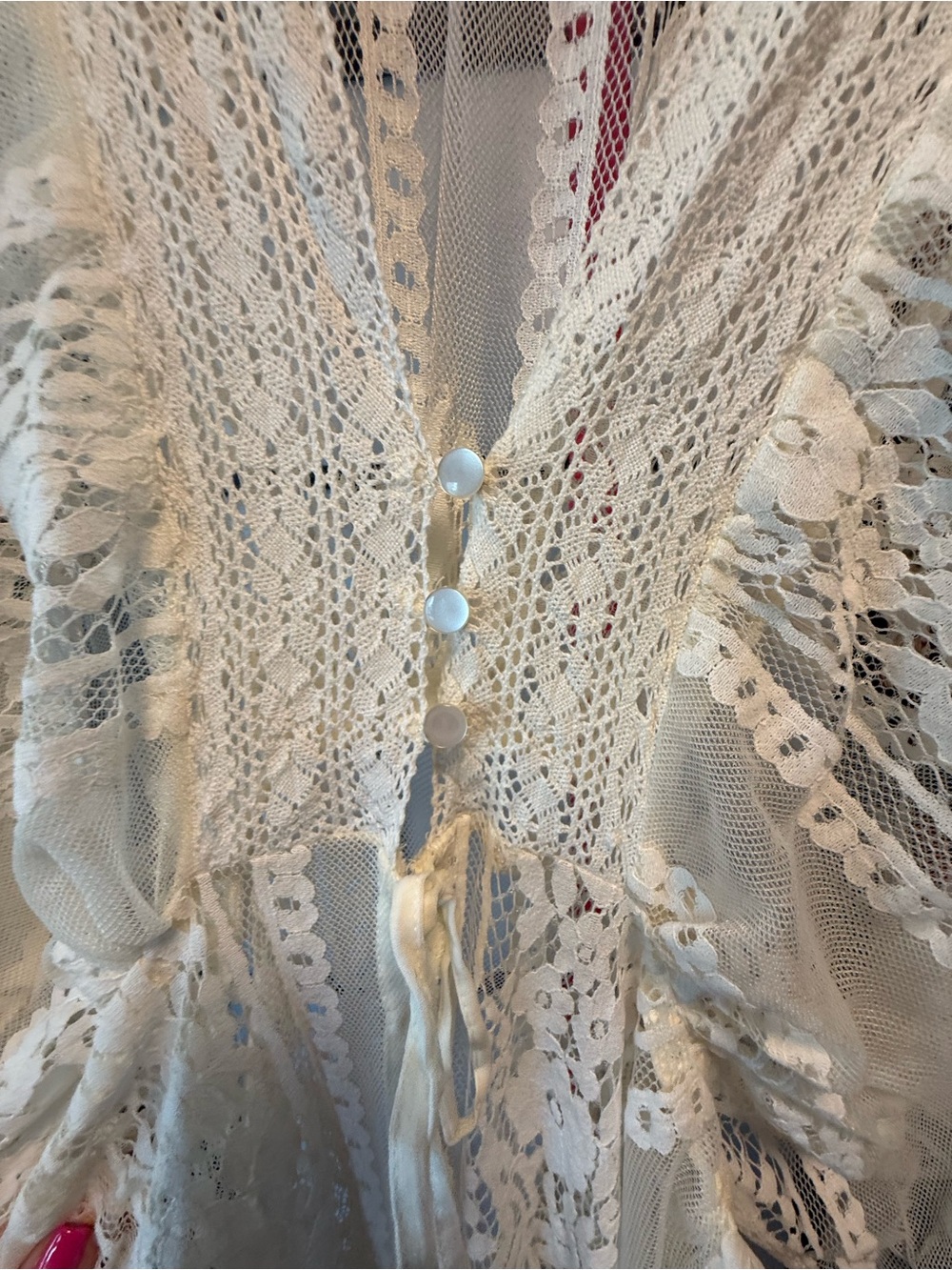 Band of the Free Lace Duster Kimono Cover-Up | NWT | Size Small | Boho Festival - Picture 8 of 13